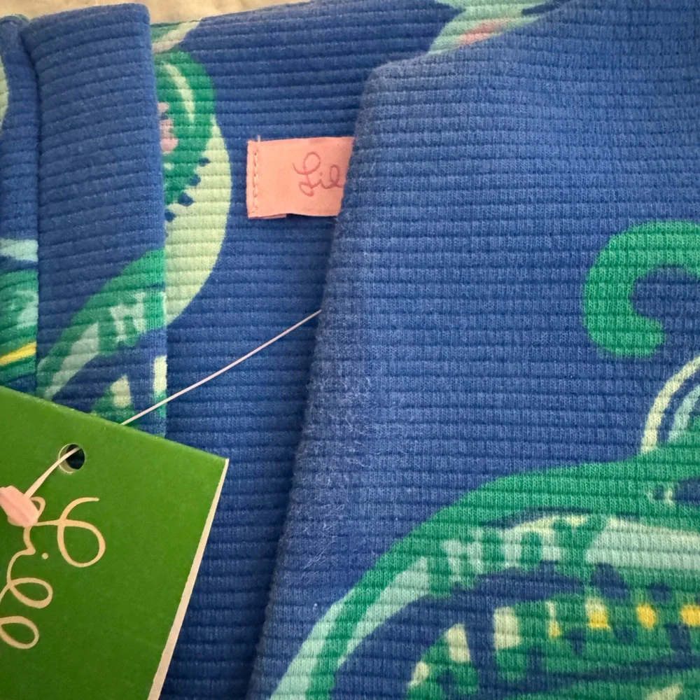 Lilly Pulitzer Layton Blue Crush Shift Dress, She Got Sole Size XL, NWT - Picture 11 of 12